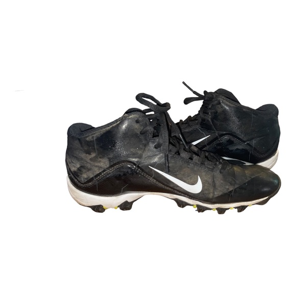 Nike Alpha Shark 2 Mid Football Cleats Shoes 719952-002 Men's Size 10.5 - Picture 3 of 10